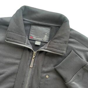 Projek Raw Men’s Size: Large Black Full Zip Mock Neck Classic Lightweight Jacket